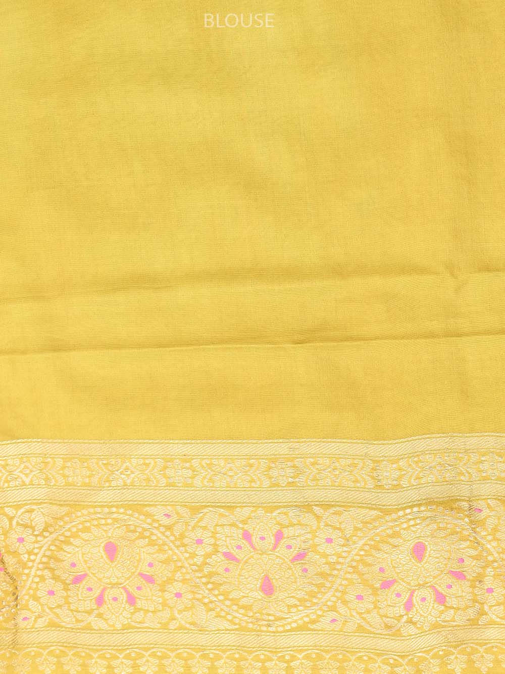Mustard Mashru Satin Silk Handloom Banarasi Saree - Sacred Weaves