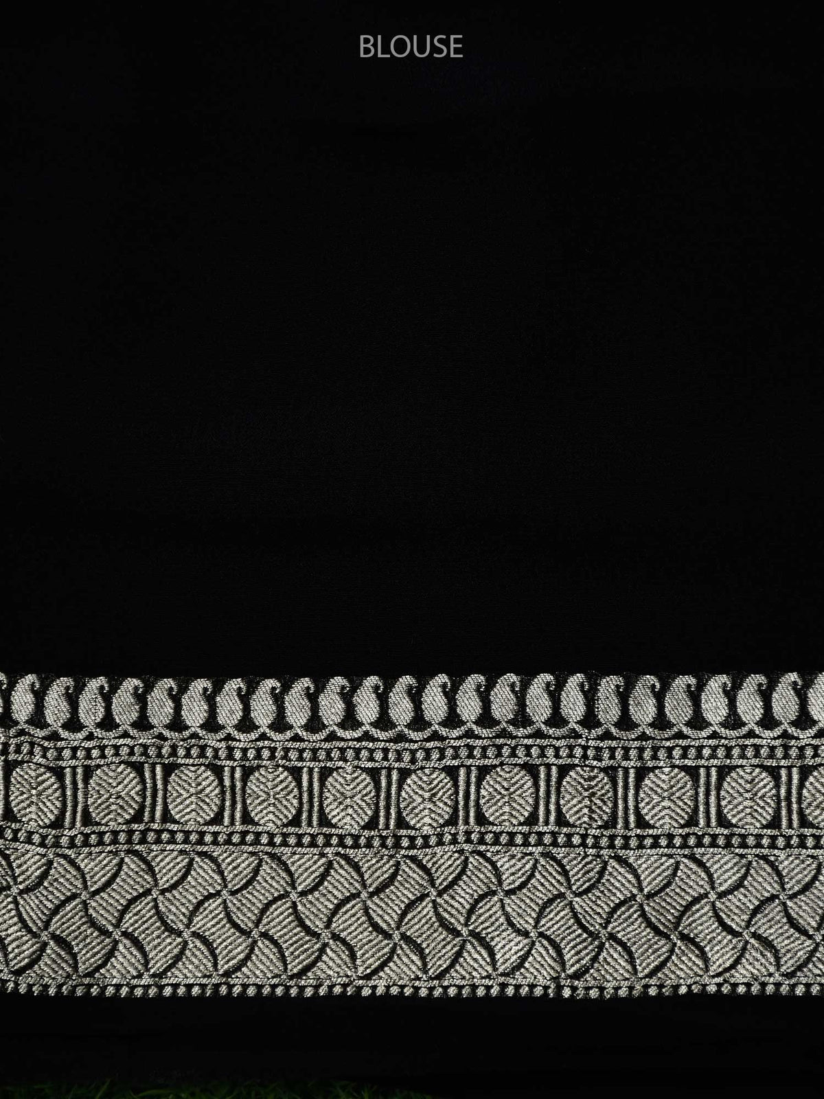 Black Jaal Khaddi Georgette Handloom Banarasi Saree - Sacred Weaves