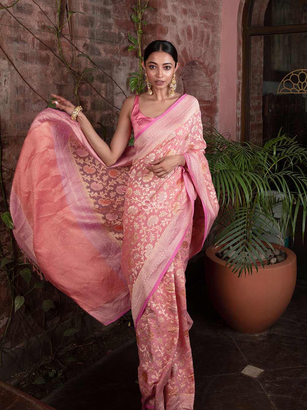 Khaddi Banarasi Zari Georgette Saree Online Shopping India – Page 2 – Sunasa