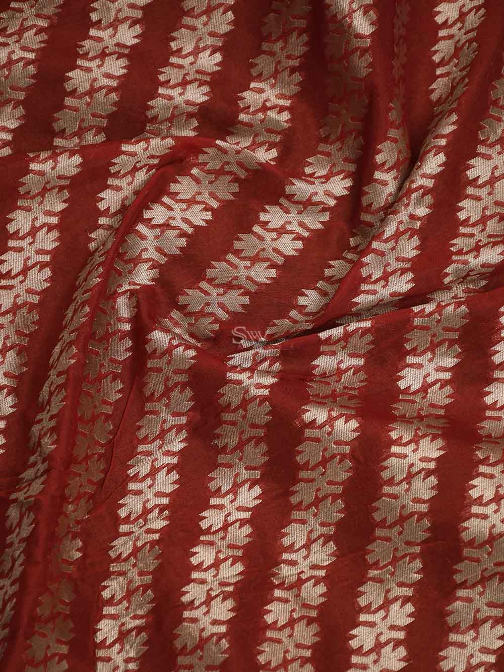 Navy Blue Tussar Silk Handloom Banarasi Suit - Sacred Weaves