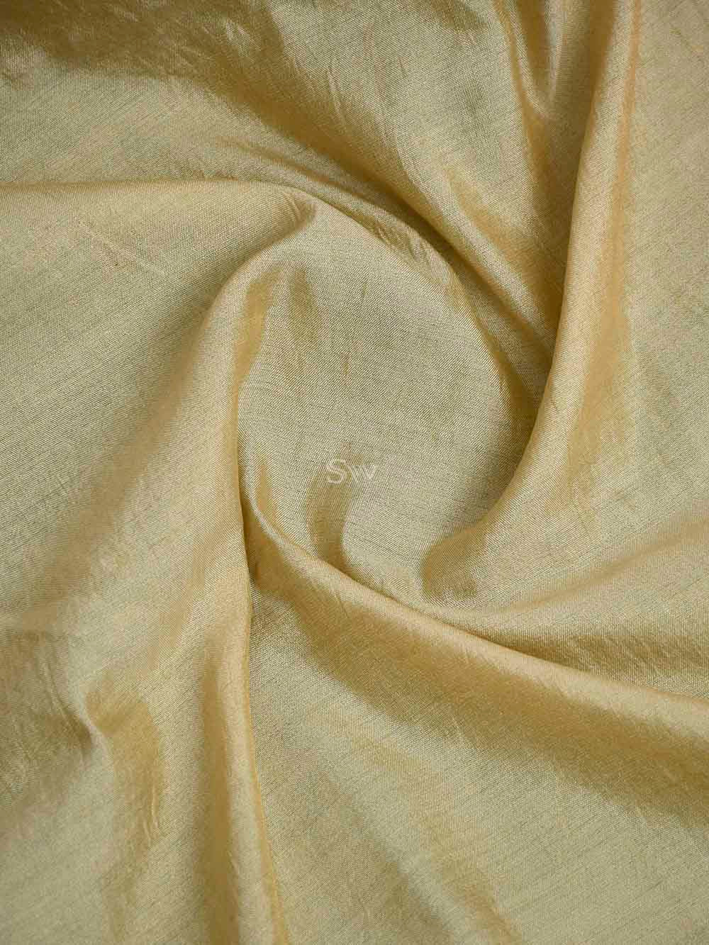 Cream Cotton Silk Handloom Banarasi Suit - Sacred Weaves