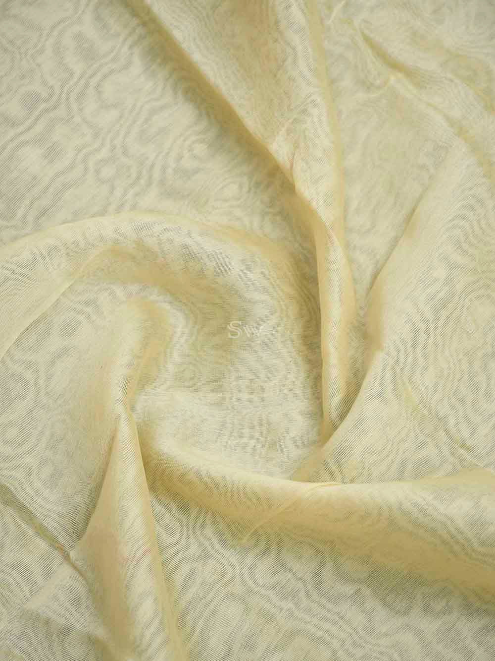 Beige Cotton Silk Handloom Banarasi Suit - Sacred Weaves 