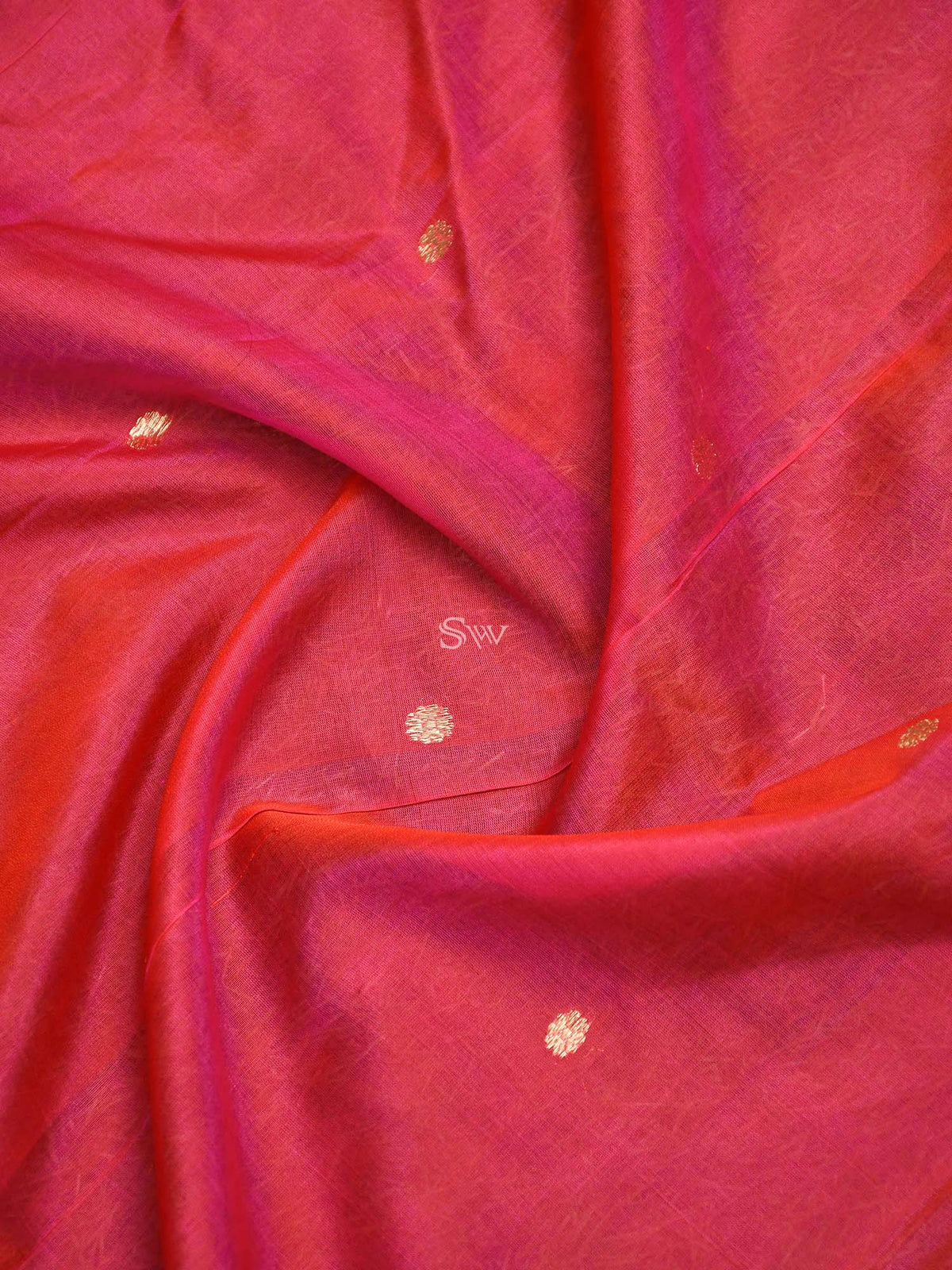 Magenta Katan Silk Handloom Banarasi Suit -Sacred Weaves