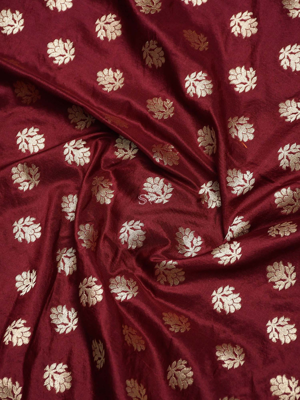 Wine Meenakari Silk Handloom Banarasi Lehenga -sacred Weaves