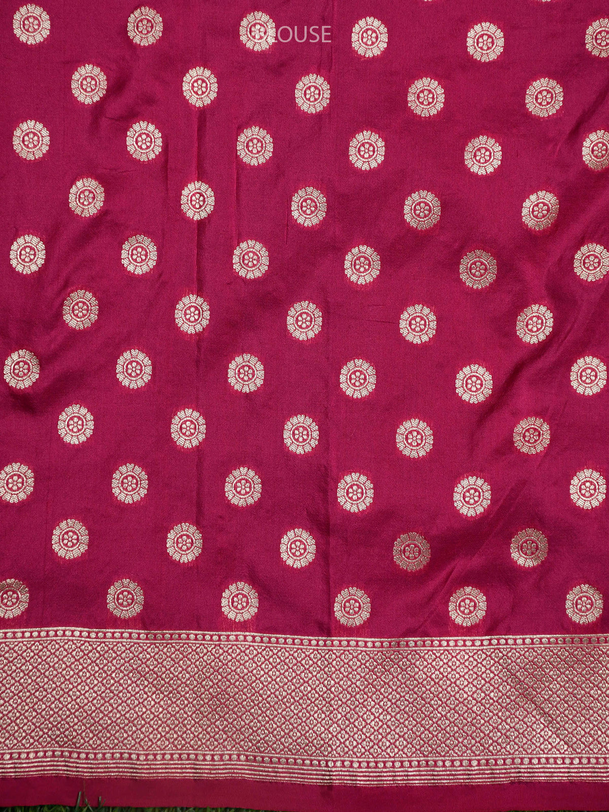 Pink Meenakari Silk Handloom Banarasi Lehenga - Sacred Weaves