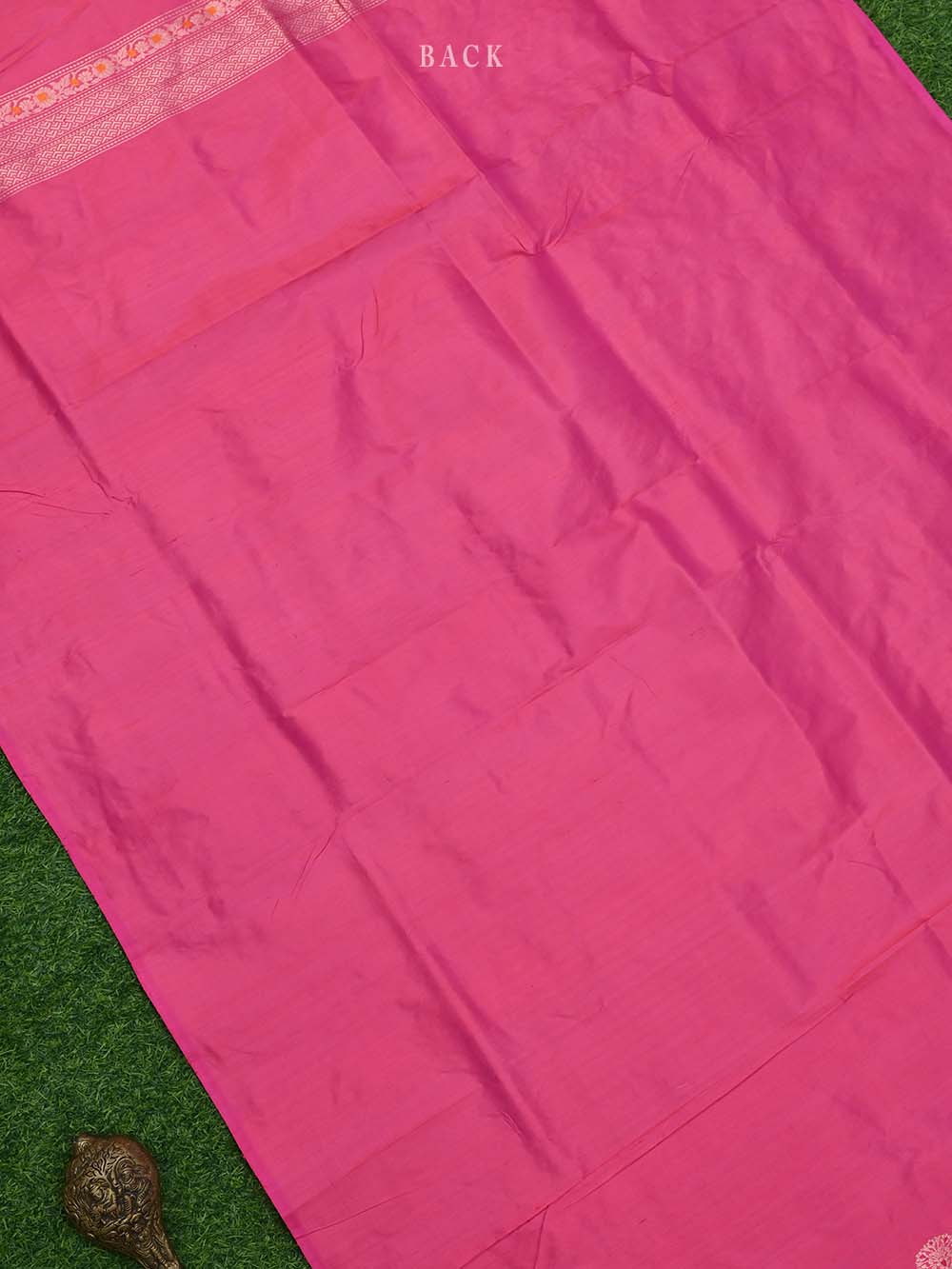Pink Meenakari Katan Silk Handloom Banarasi Suit - Sacred Weaves