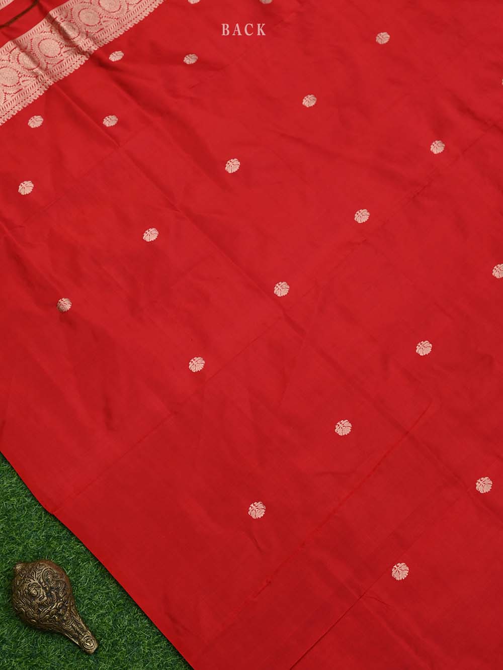 Red Katan Silk Handloom Banarasi Suit - Sacred Weaves