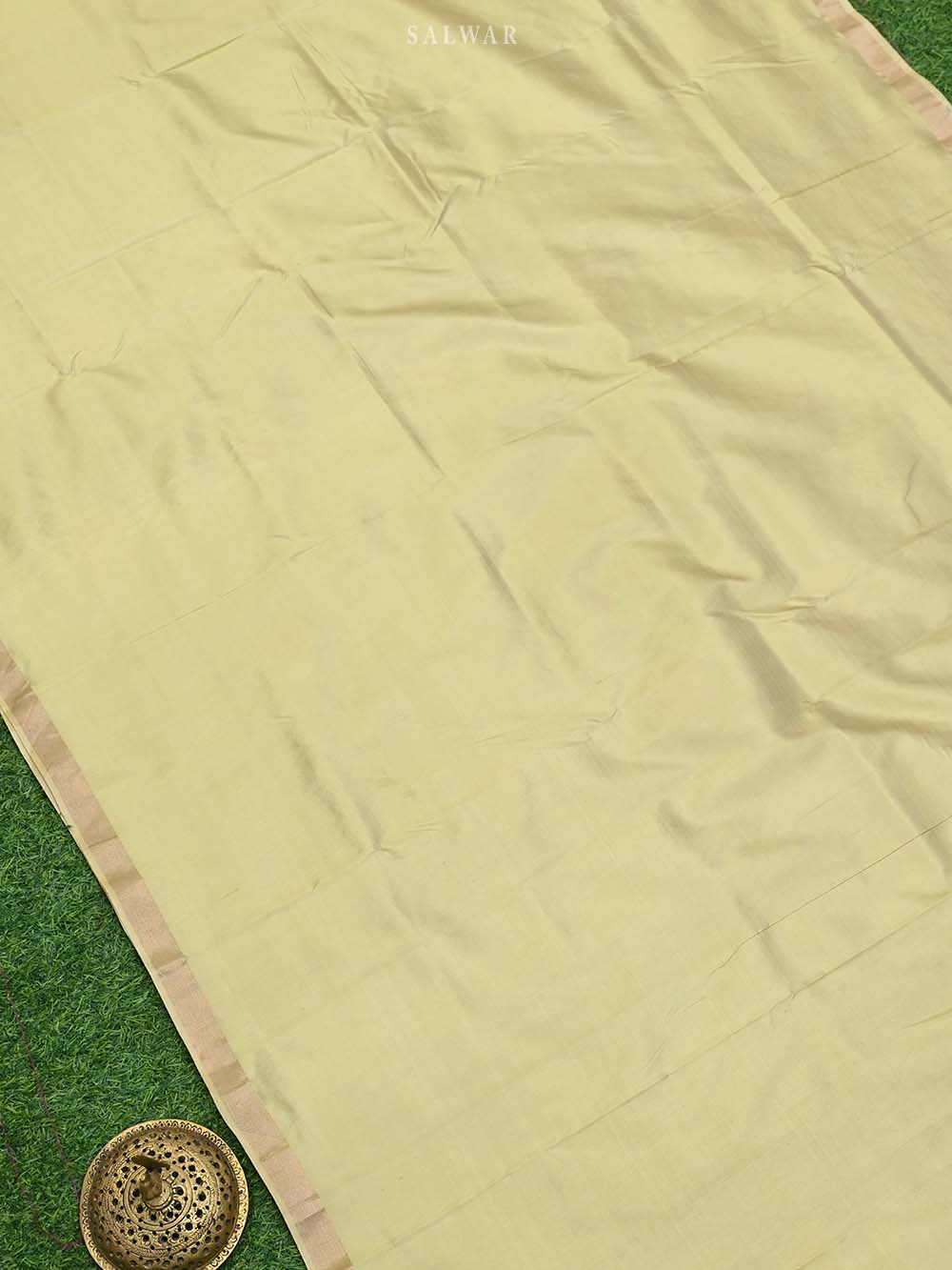 Pista Green Katan Silk Handloom Banarasi Suit - Sacred Weaves