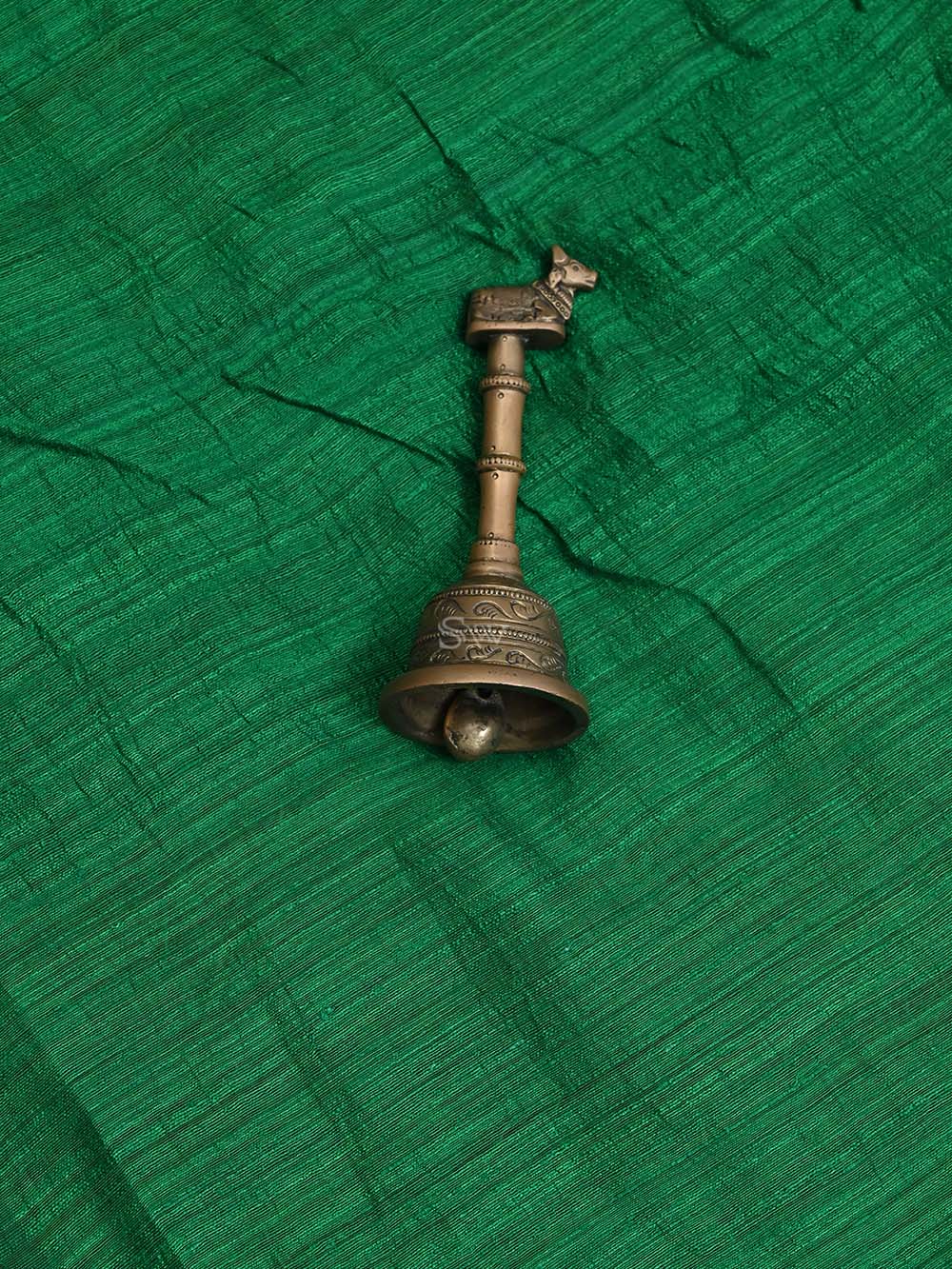 Bottle Green Dupion Silk Handloom Banarasi Suit - Sacred Weaves