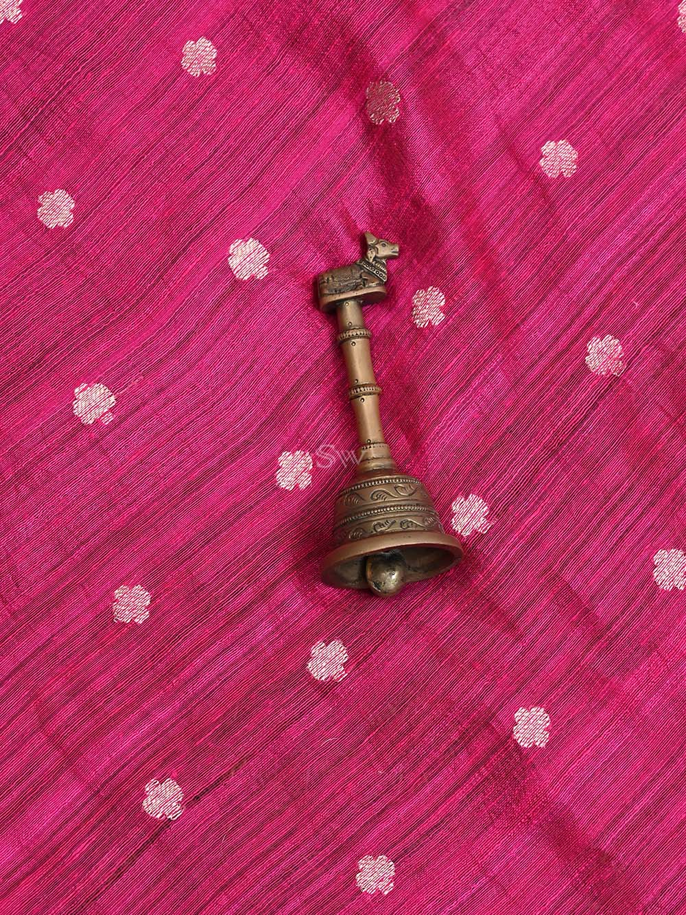 Magenta Dupion Silk Handloom Banarasi Suit - Sacred Weaves