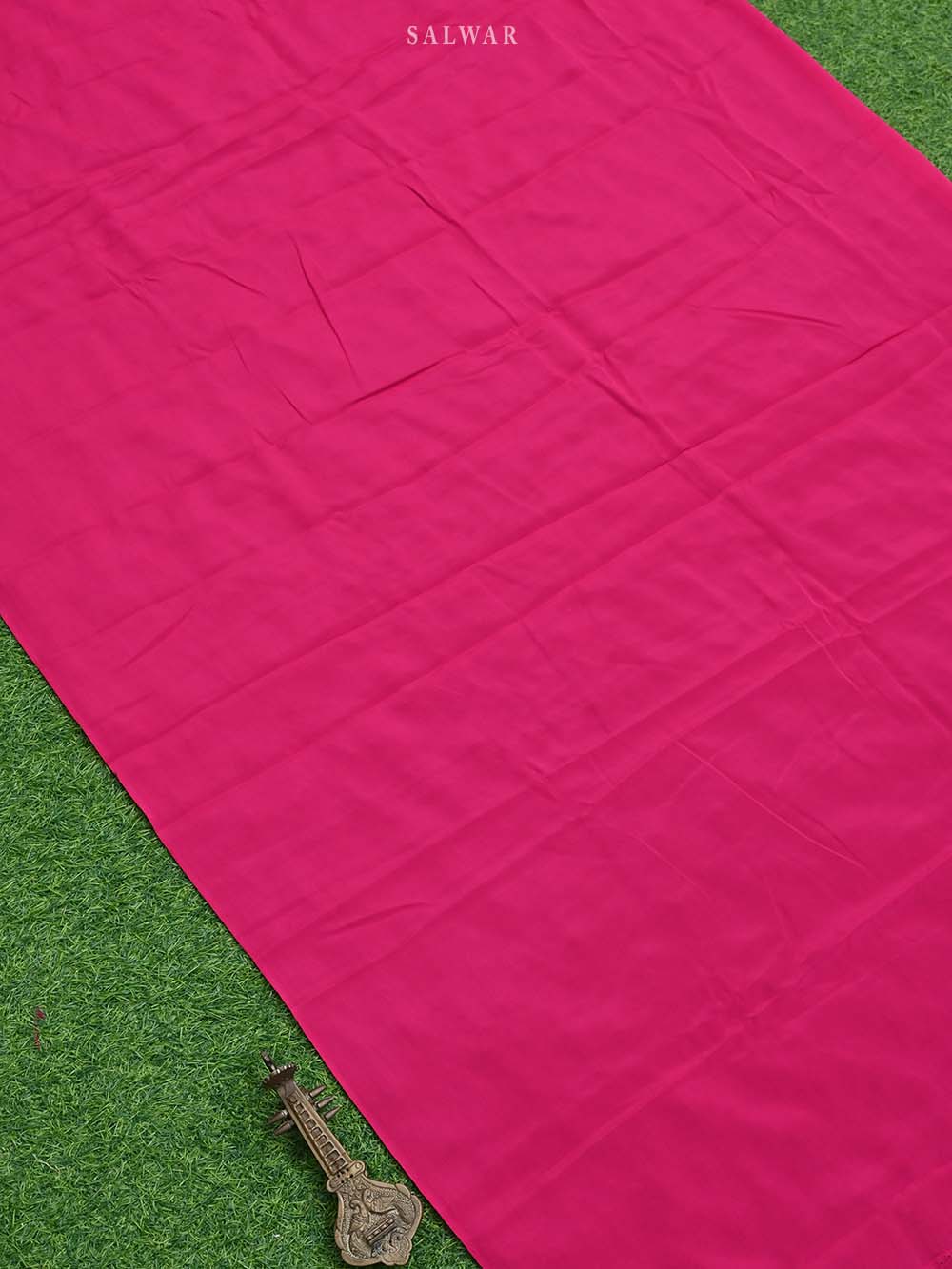 Magenta Dupion Silk Handloom Banarasi Suit - Sacred Weaves