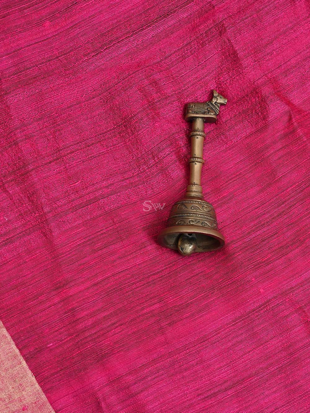 Magenta Dupion Silk Handloom Banarasi Suit - Sacred Weaves