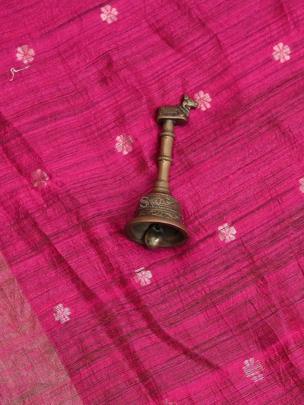 Magenta Dupion Silk Handloom Banarasi Suit - Sacred Weaves