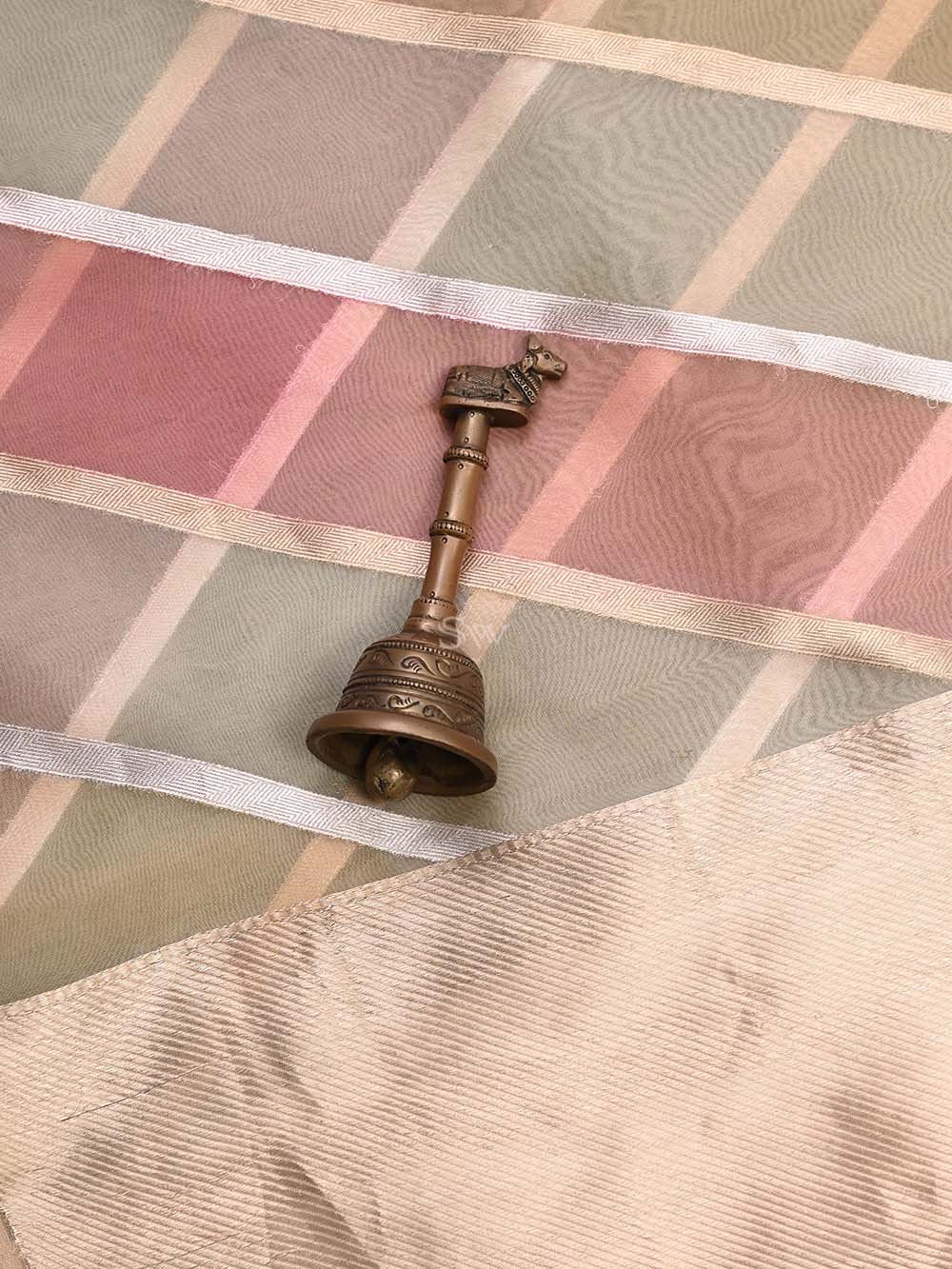 Beige Chiniya Silk Handloom Banarasi Suit - Sacred Weaves