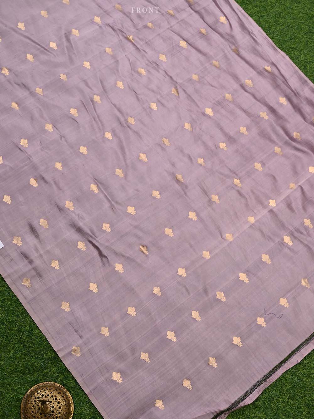 Onion Pink Katan Silk Handloom Banarasi Suit - Sacred Weaves