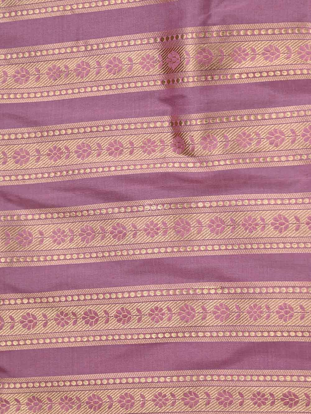 Pastel Pink Silk Handloom Banarasi Lehenga - Sacred Weaves