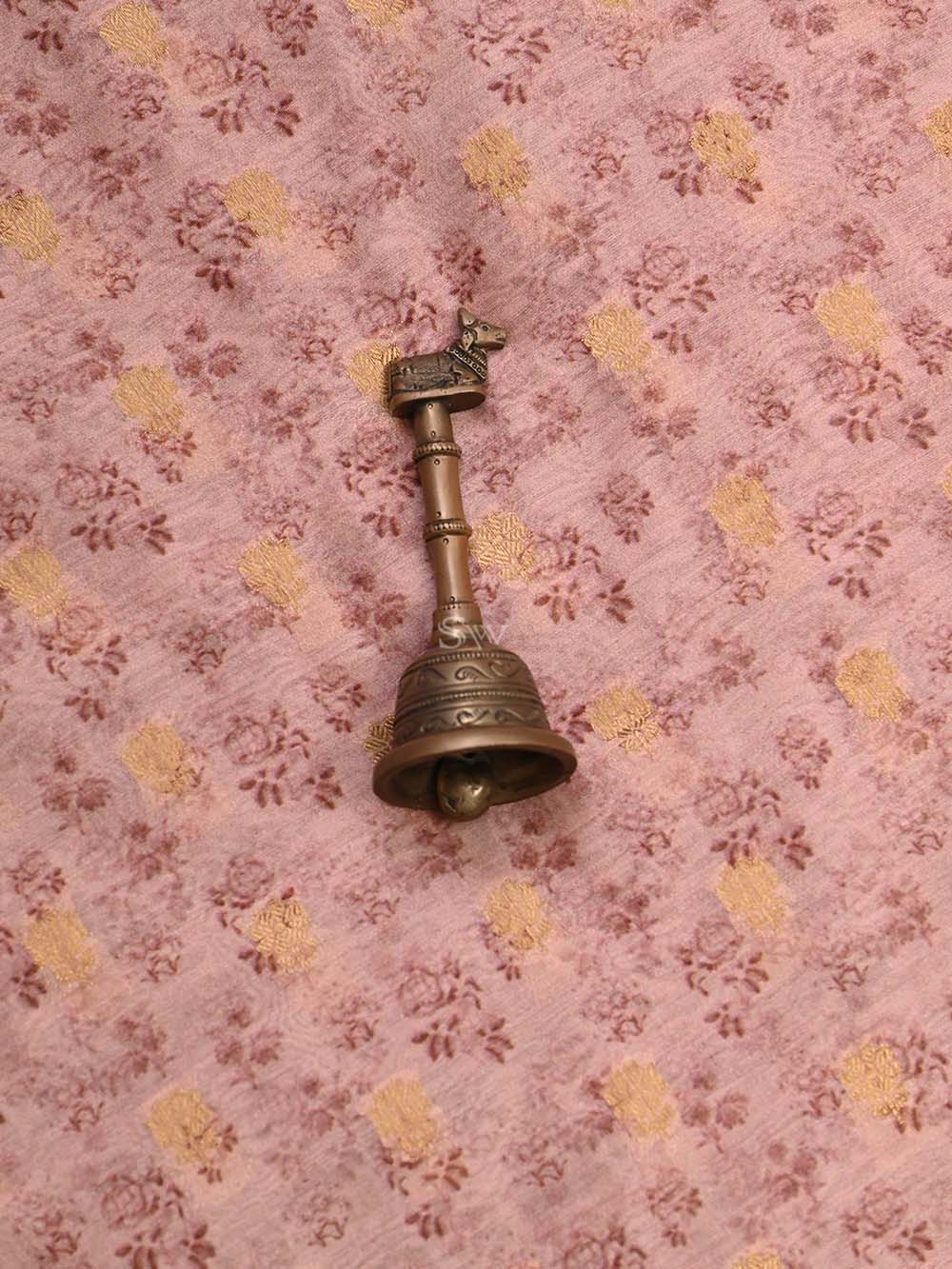 Peach Cotton Handloom Banarasi Suit - Sacred Weaves
