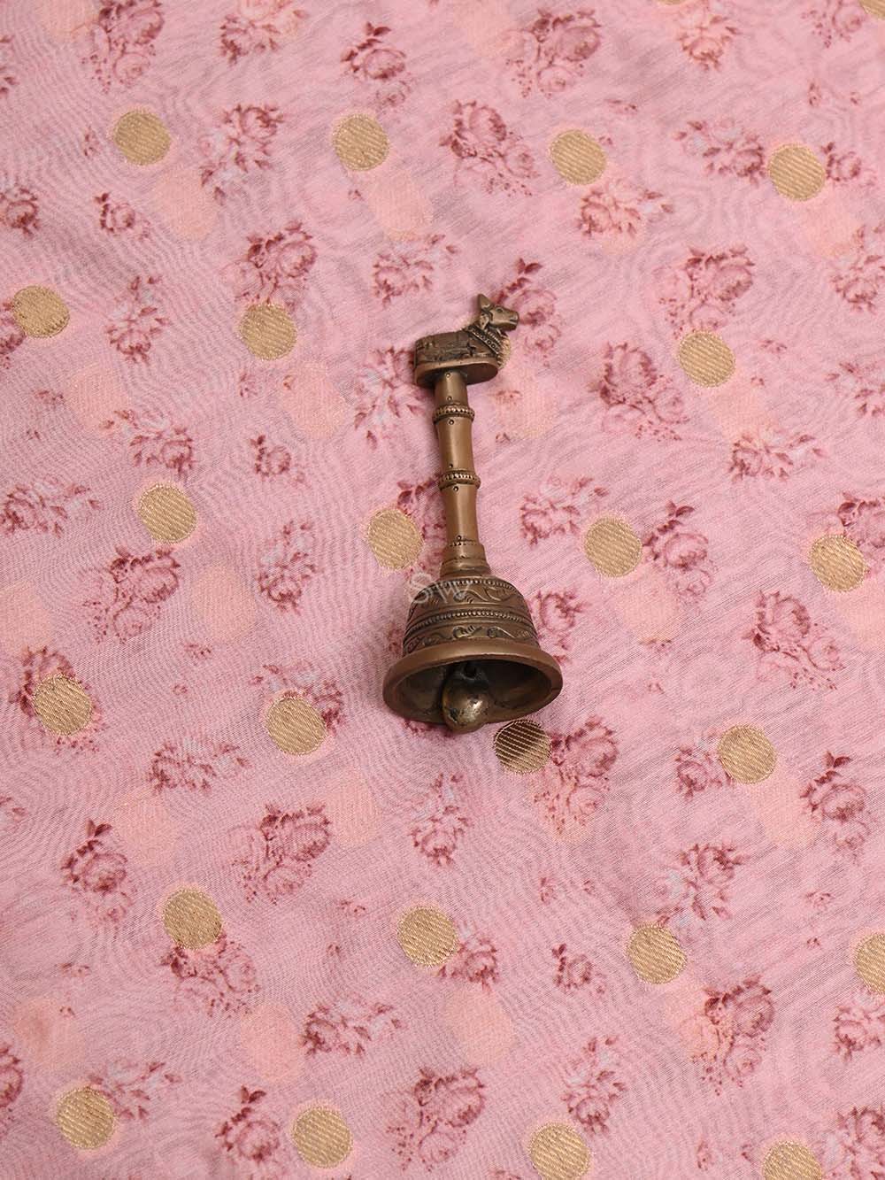 Pink Cotton Handloom Banarasi Suit - Sacred Weaves