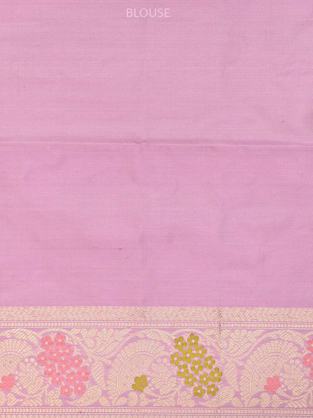 Pastel Pink Meenakari Katan Silk Handloom Banarasi Saree - Sacred Weaves