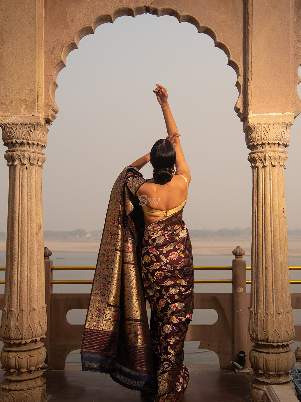 Stunning Indian Teenage Girl Draped In Traditional Saree Striking A Pose  Amidst Nature Photo Background And Picture For Free Download - Pngtree