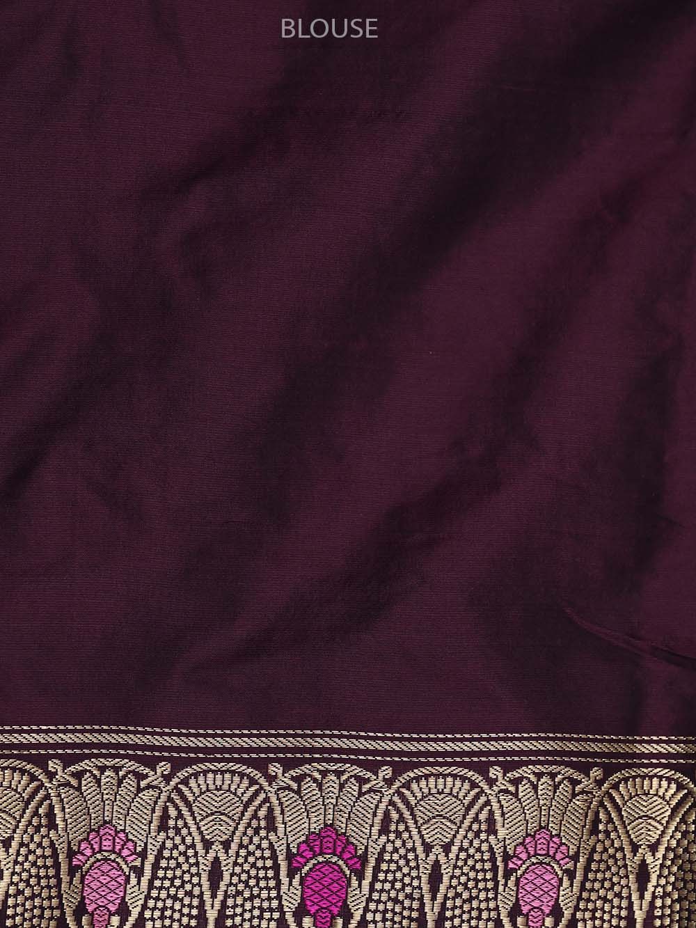 Wine Meenakari Katan Silk Handloom Banarasi Saree - Sacred Weaves