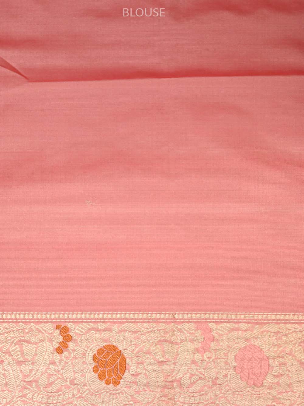 Peach Meenakari Katan Silk Handloom Banarasi Saree - Sacred Weaves