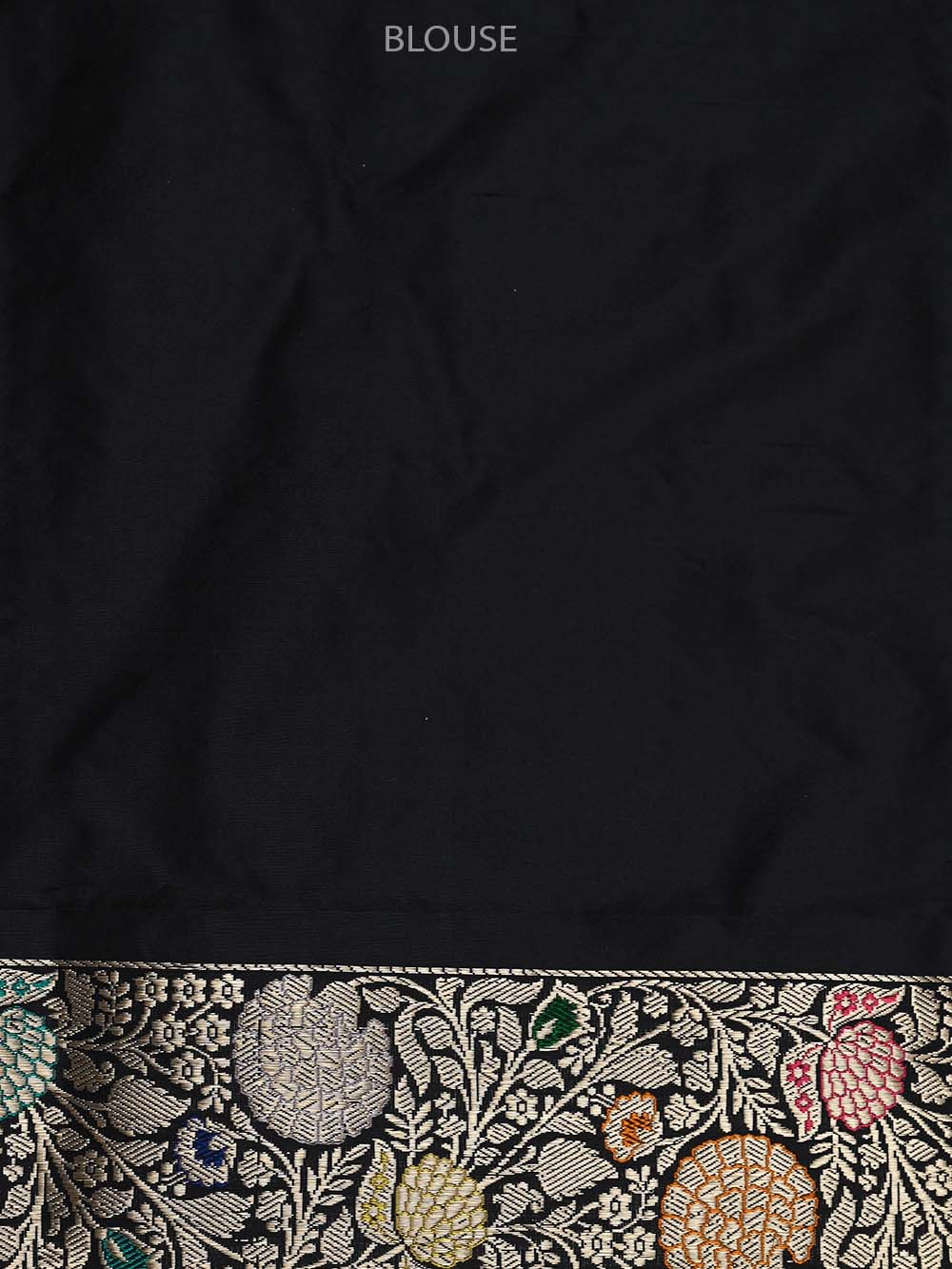 Black Meenakari Katan Silk Handloom Banarasi Saree - Sacred Weaves