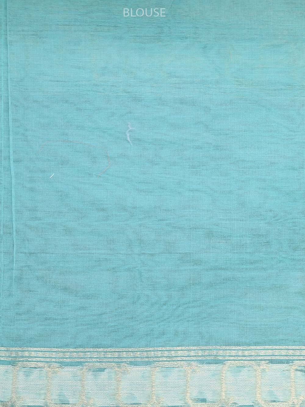 Sea Green Booti Cotton Silk Handloom Banarasi Saree - Sacred Weaves