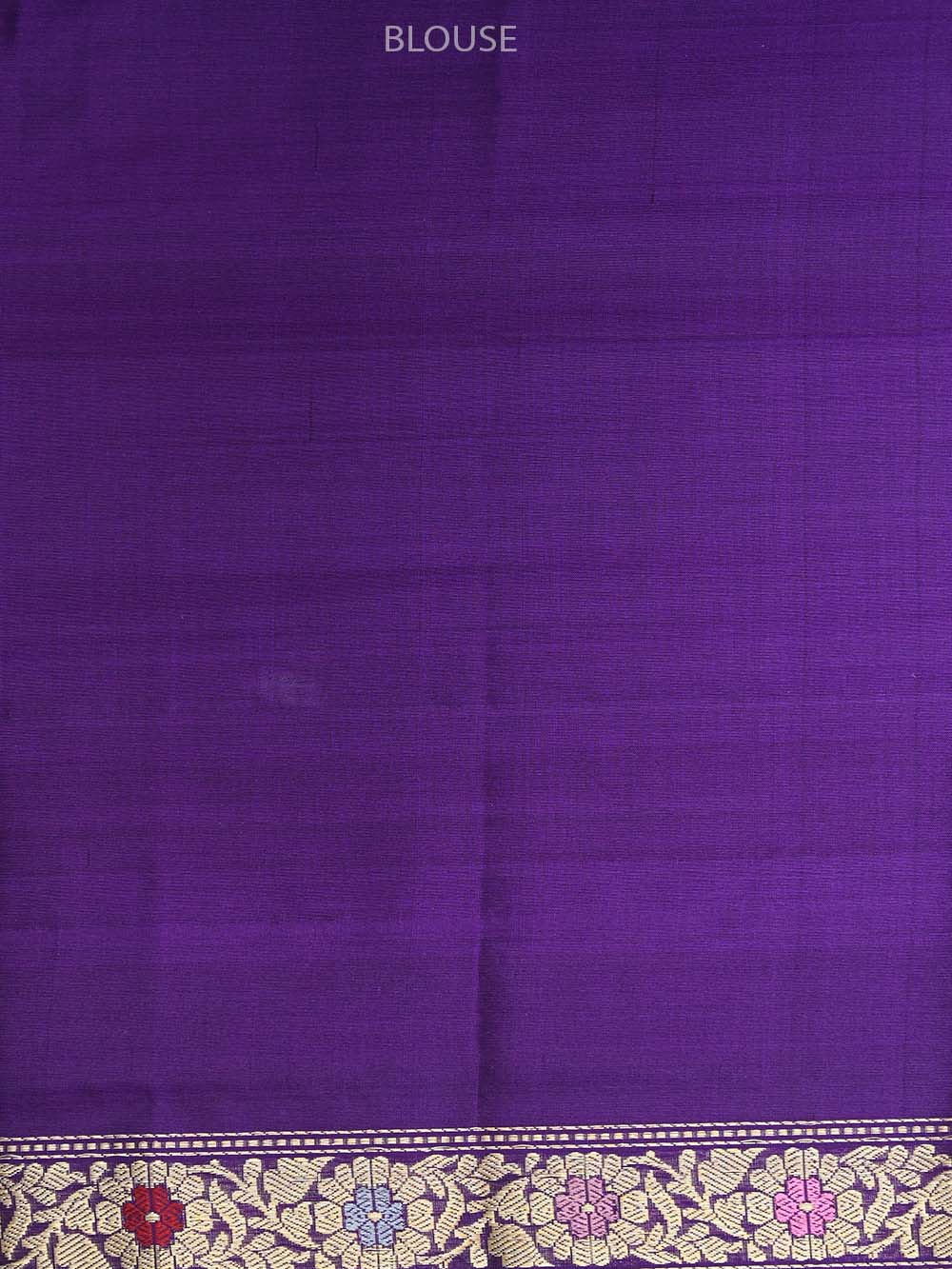 Purple Meenakari Katan Silk Handloom Banarasi Saree - Sacred Weaves