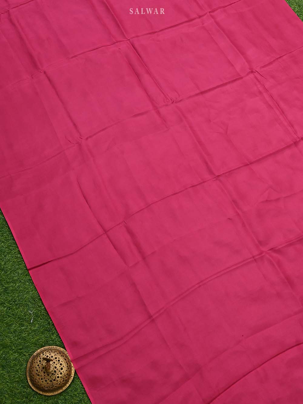 Dark Pink Katan Silk Handloom Banarasi Suit - Sacred Weaves
