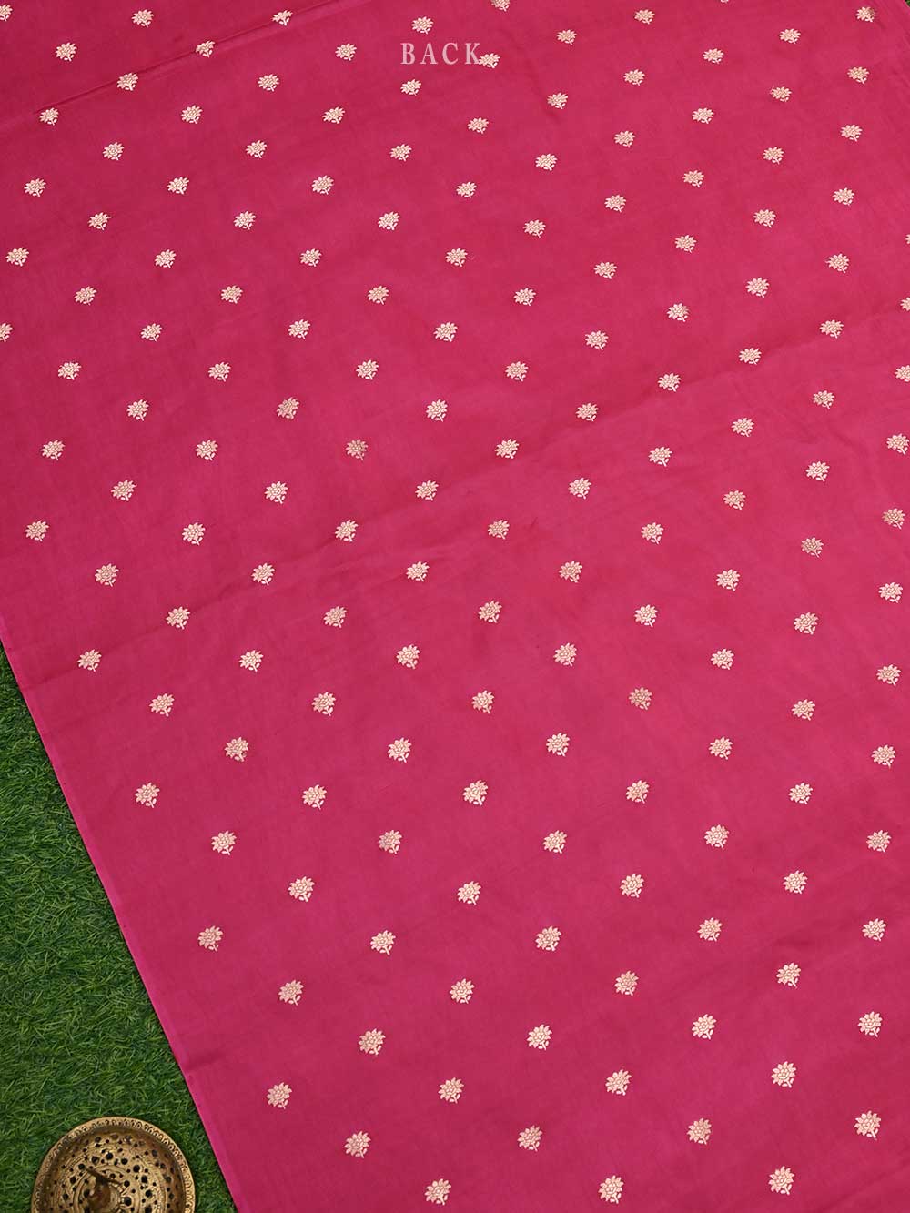 Dark Pink Katan Silk Handloom Banarasi Suit - Sacred Weaves
