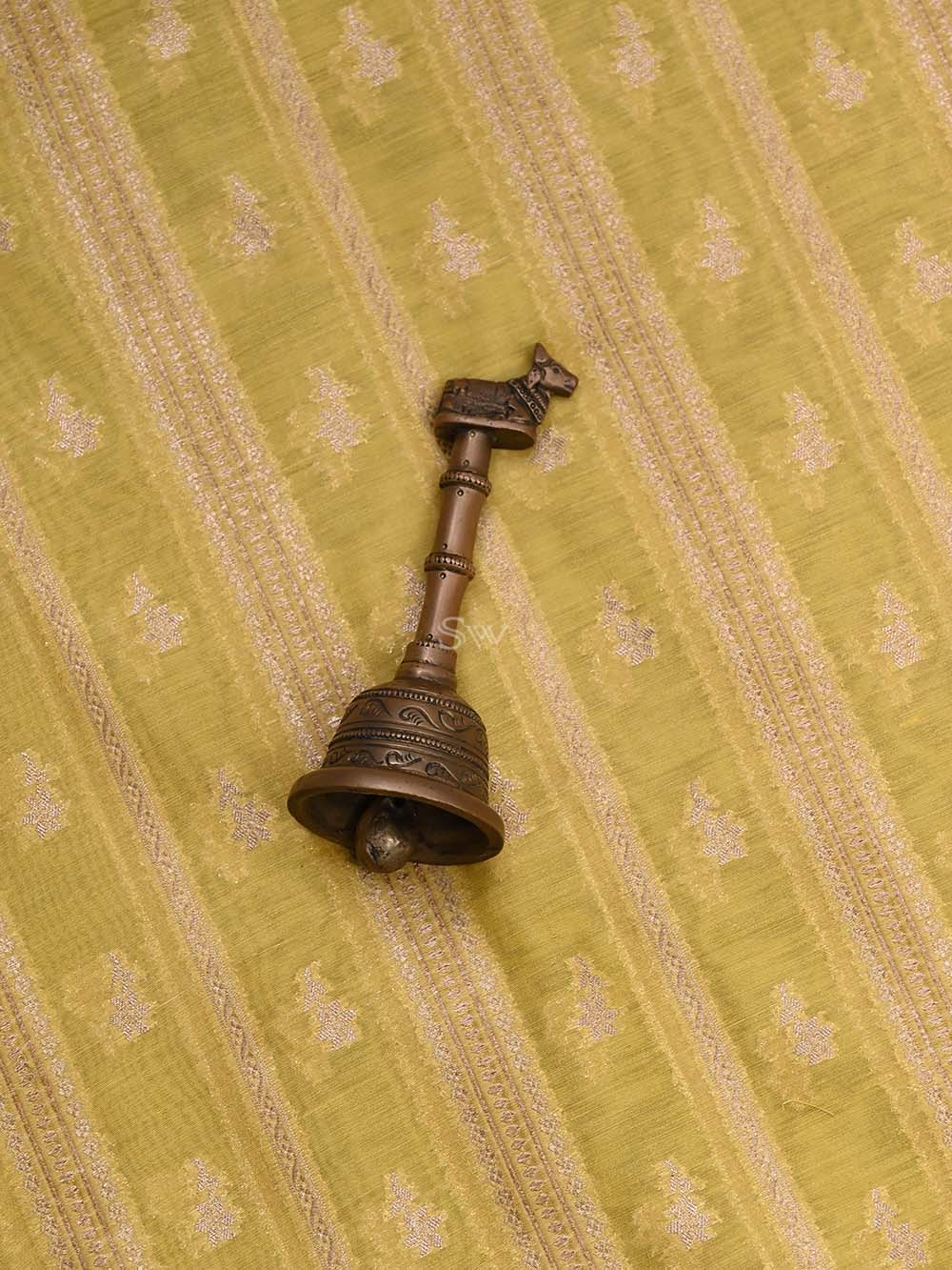 Yellow Cotton Handloom Banarasi Suit - Sacred Weaves
