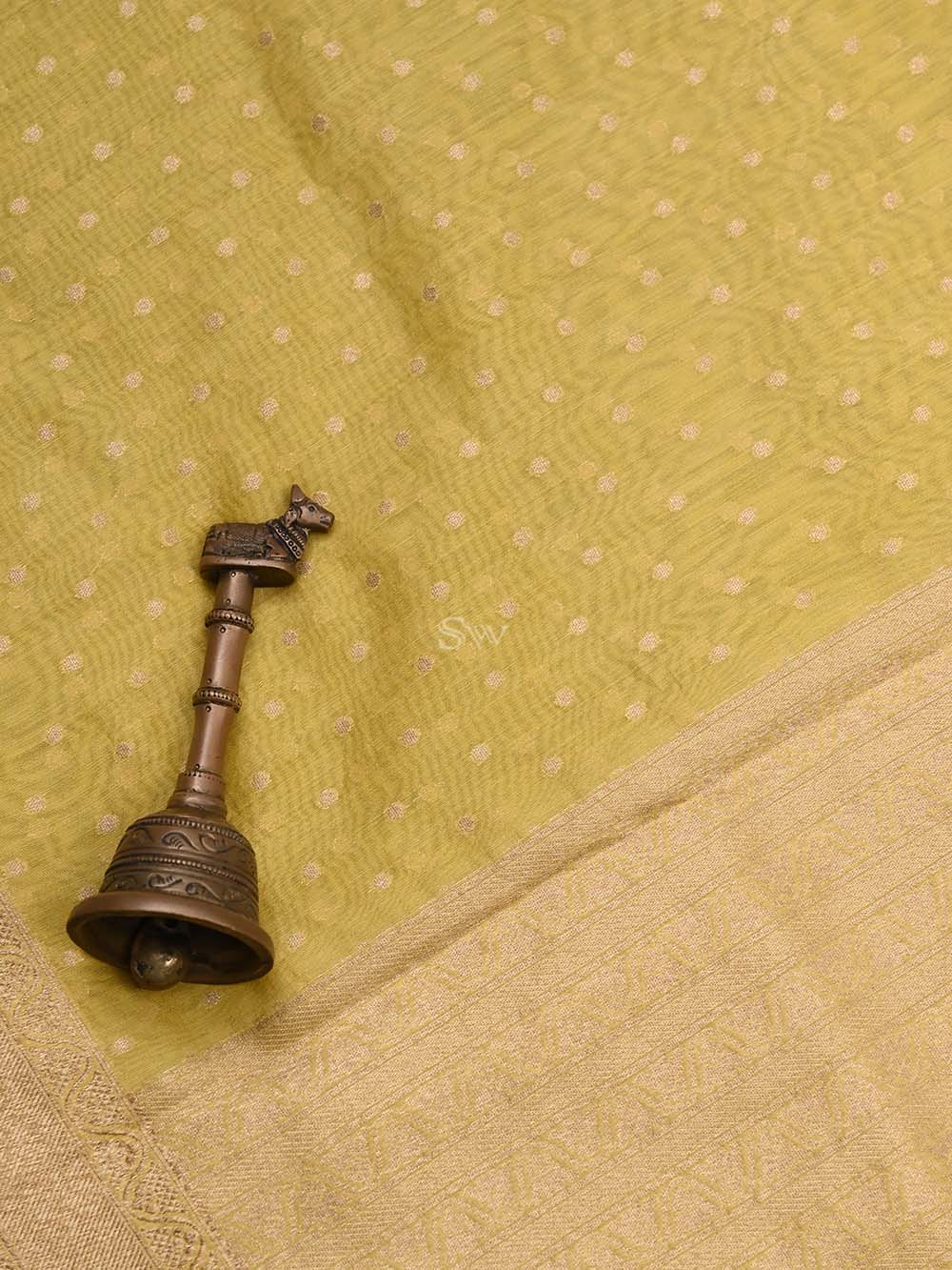 Yellow Cotton Handloom Banarasi Suit - Sacred Weaves