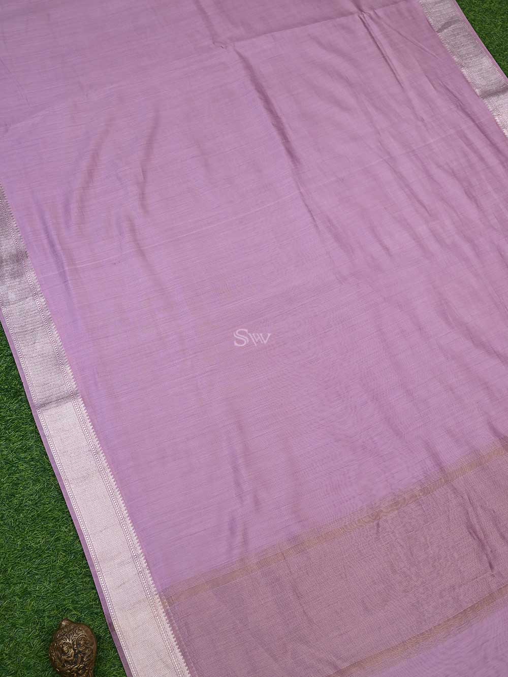 Dusky Pink Chiniya Silk Handloom Banarasi Saree - Sacred Weaves
