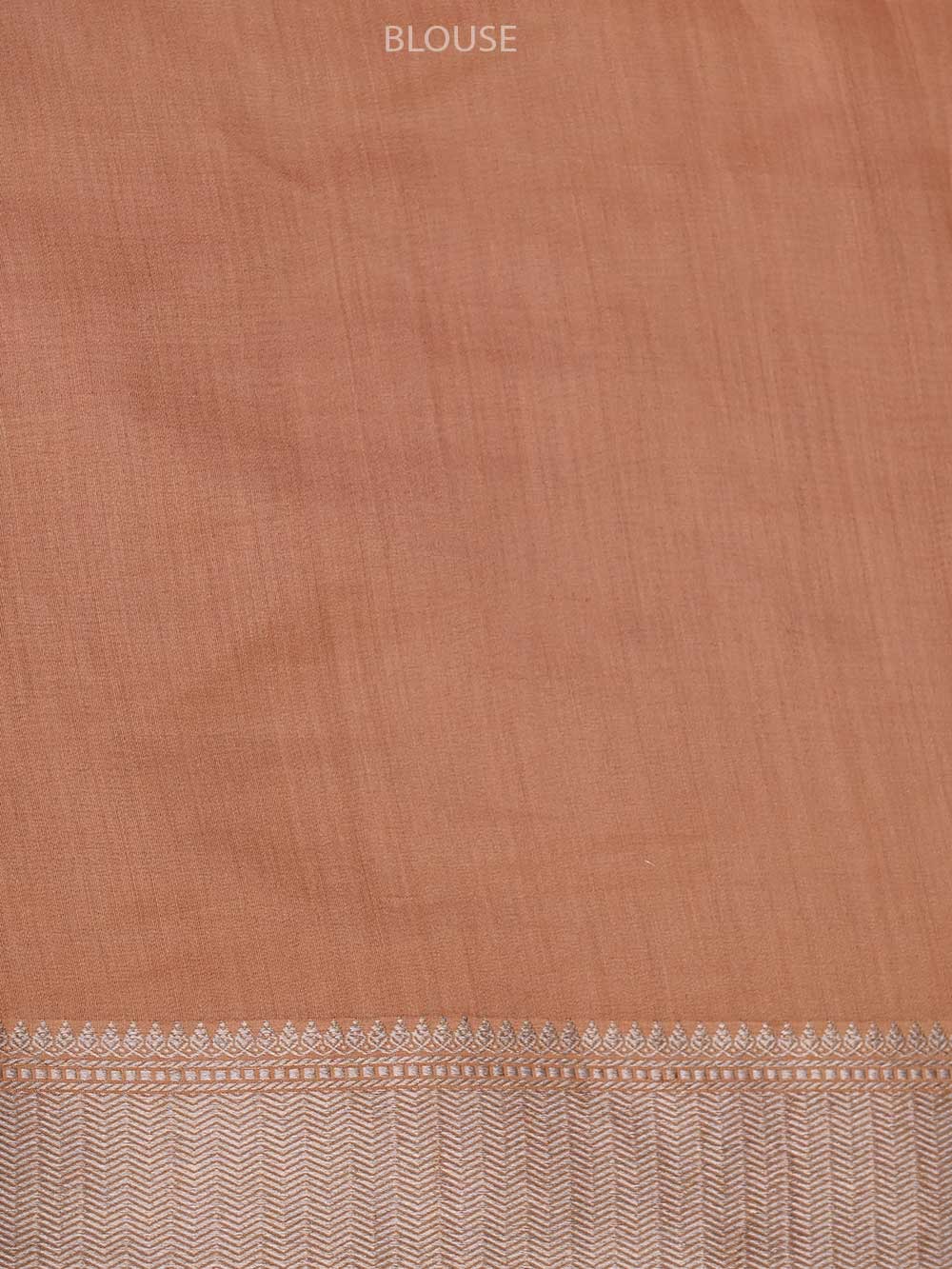 Rust Peach Chiniya Silk Handloom Banarasi Saree - Sacred Weaves