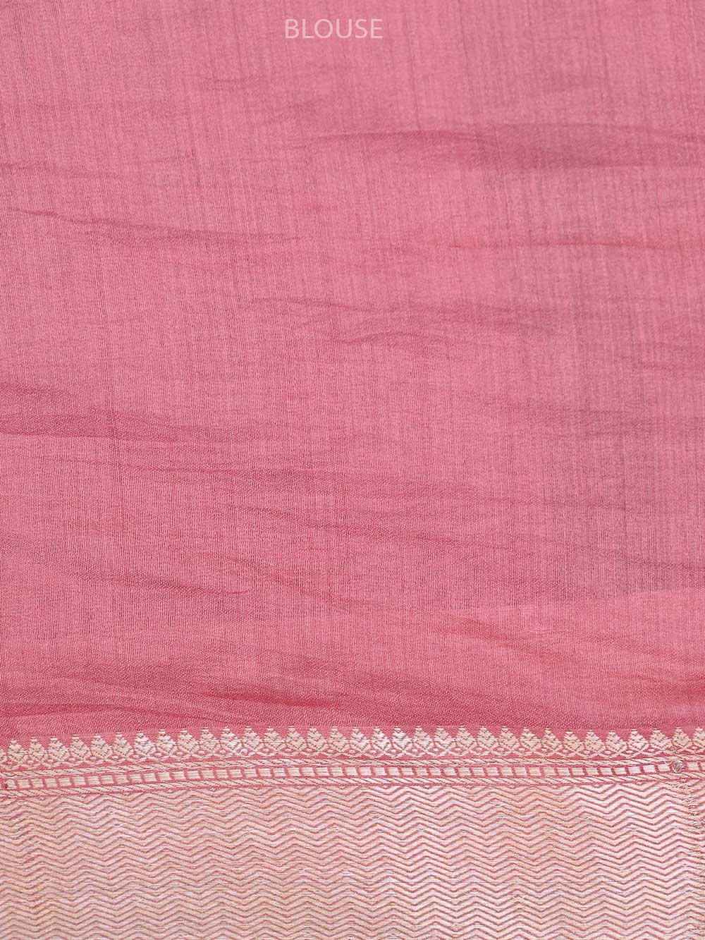 Light Coral Pink Chiniya Silk Handloom Banarasi Saree - Sacred Weaves