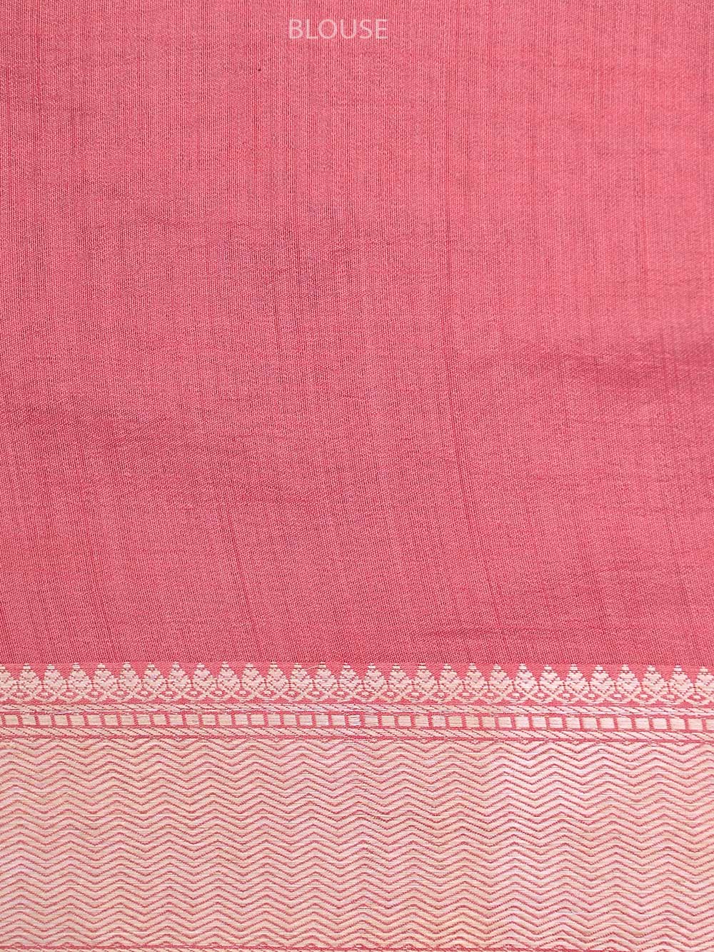 Coral Pink Chiniya Silk Handloom Banarasi Saree - Sacred Weaves