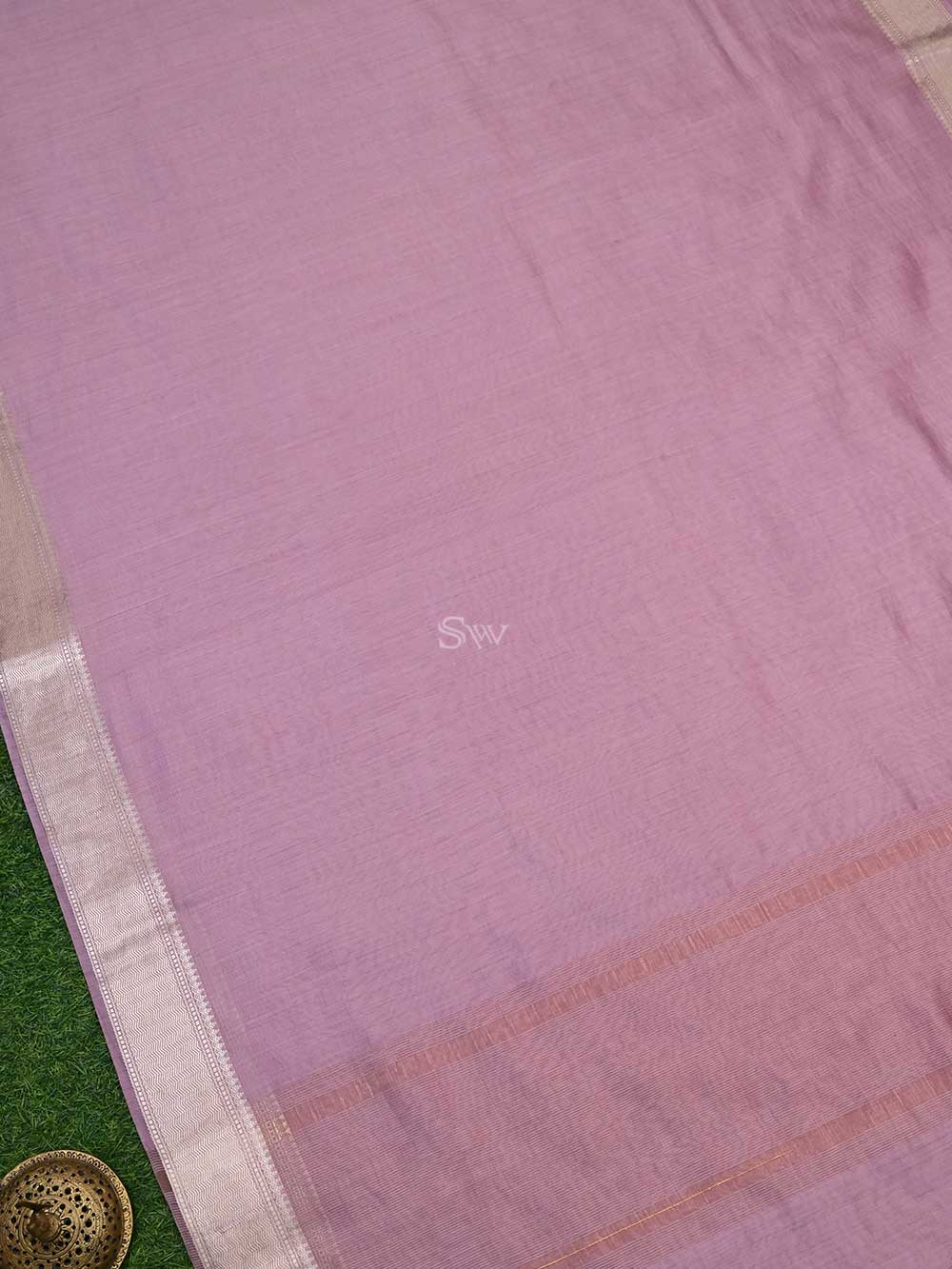 Onion Pink Chiniya Silk Handloom Banarasi Saree - Sacred Weaves