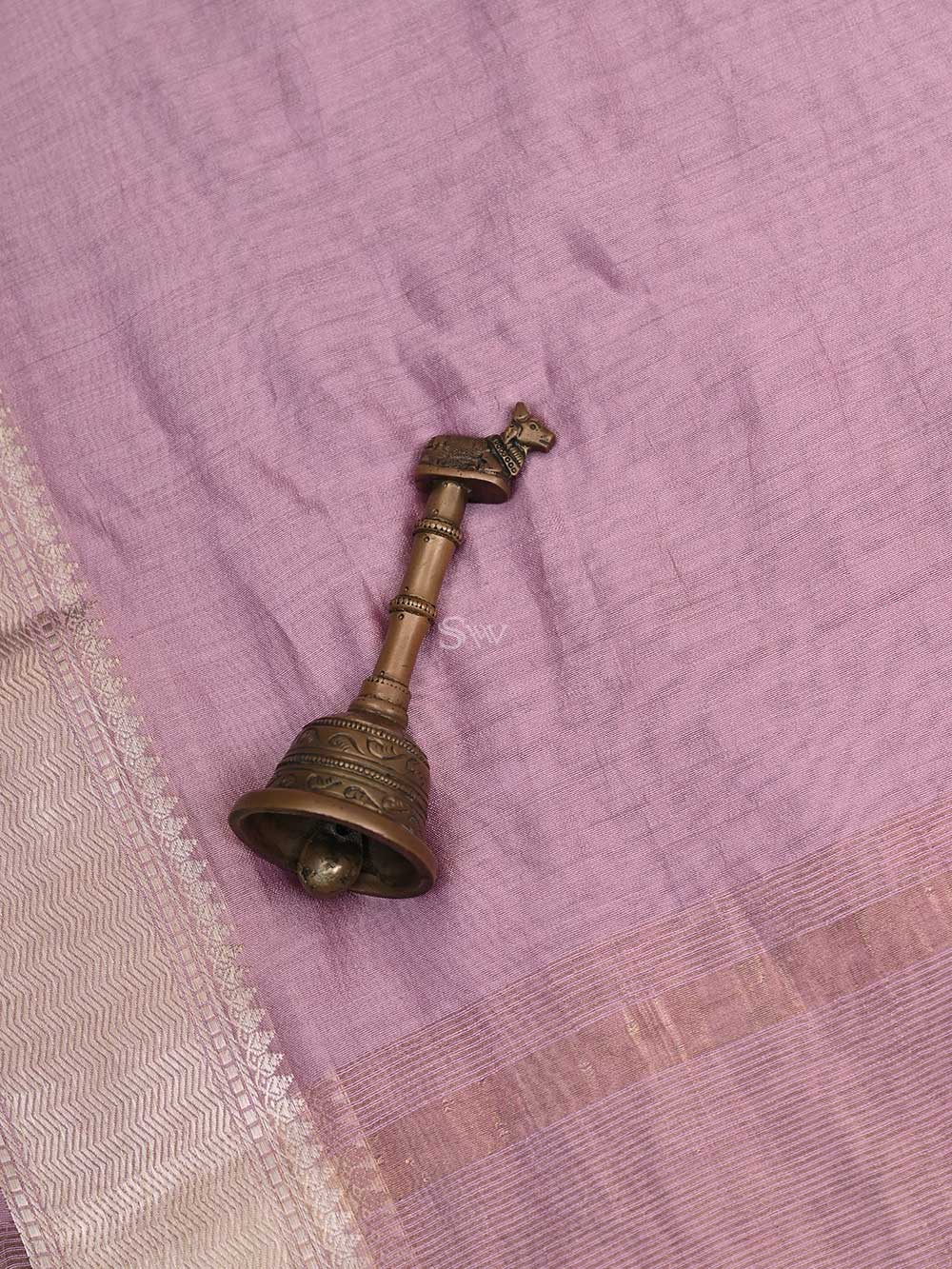 Onion Pink Chiniya Silk Handloom Banarasi Saree - Sacred Weaves