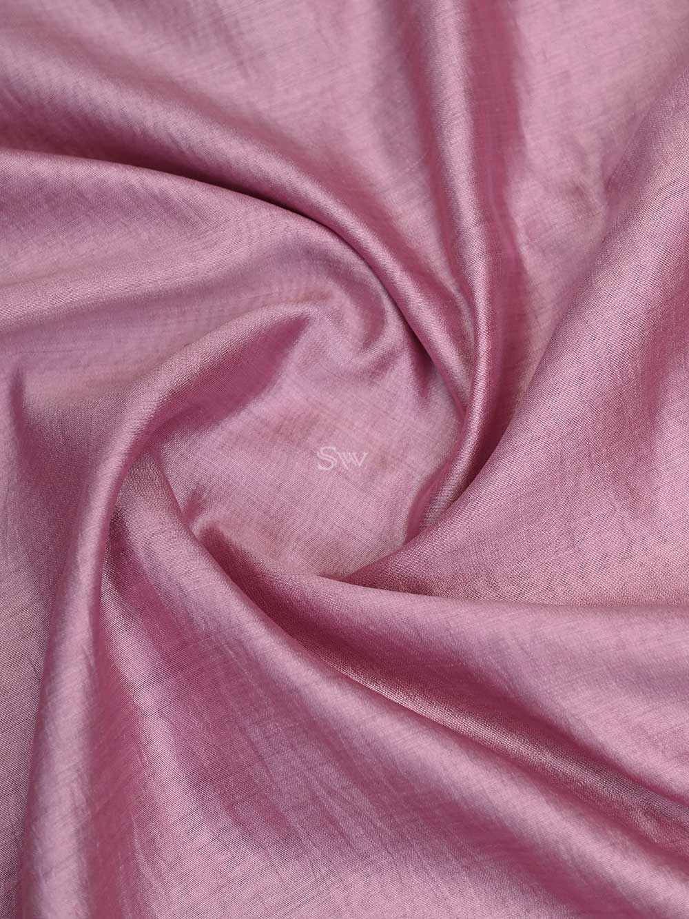 Onion Pink Chiniya Silk Handloom Banarasi Saree - Sacred Weaves