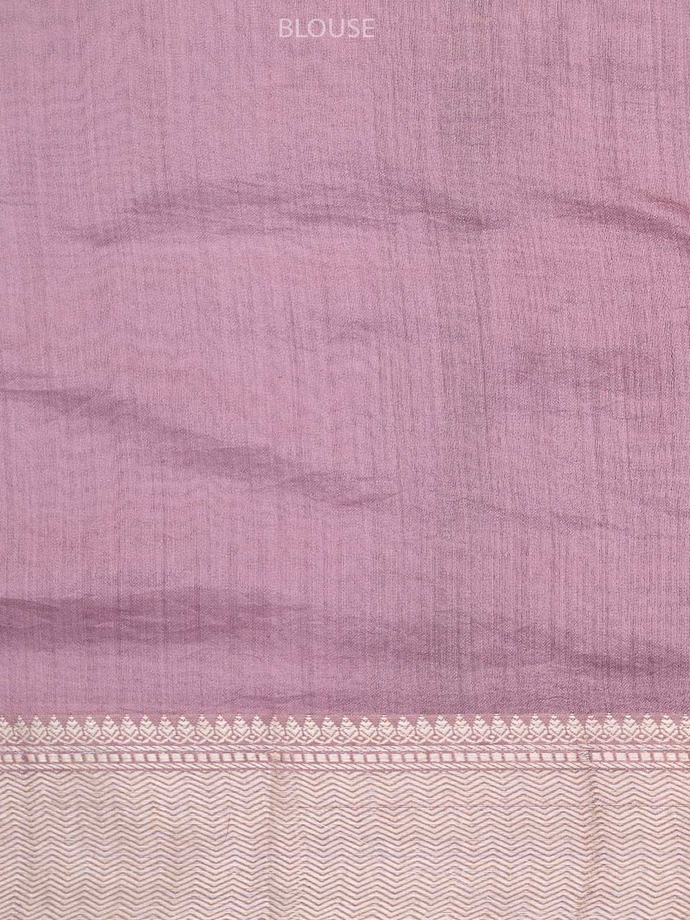 Onion Pink Chiniya Silk Handloom Banarasi Saree - Sacred Weaves