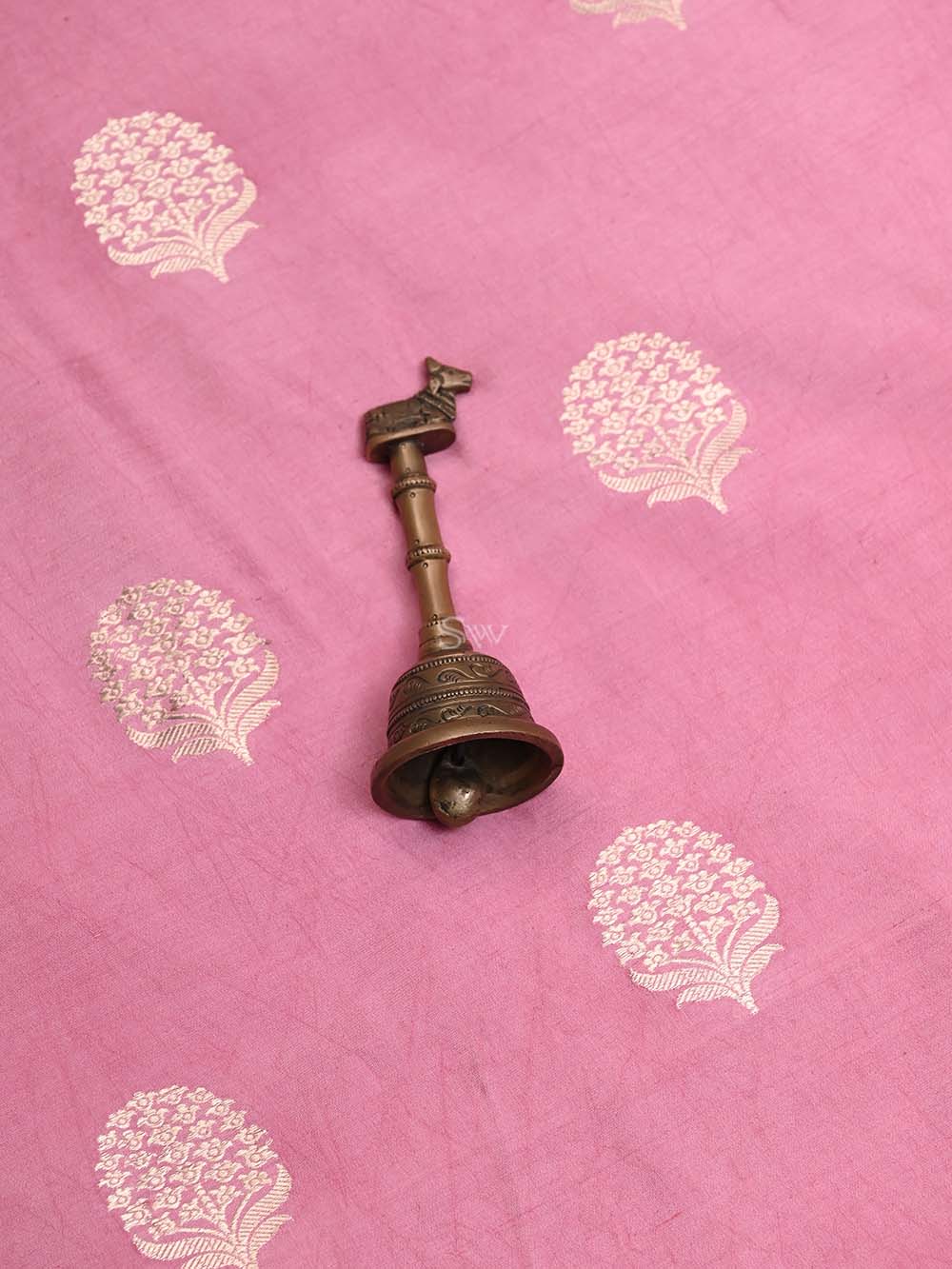 Pink Chiniya Silk Handloom Banarasi Suit - Sacred Weaves