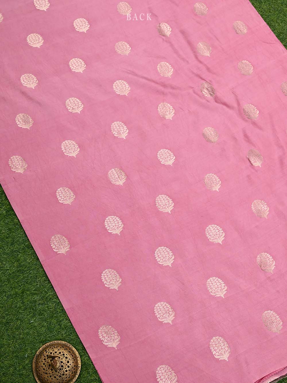 Pink Chiniya Silk Handloom Banarasi Suit - Sacred Weaves